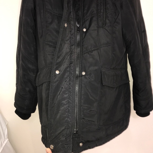 Jones New York Black Parka All-Time Winter Jacket - Picture 7 of 16